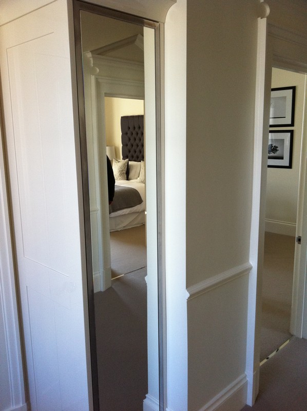 Full-length wardrobe mirror fitted in Parson's Green home