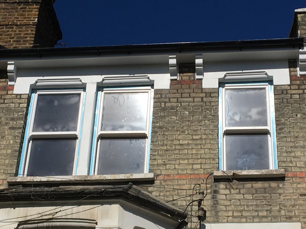 New uPVC sash windows fitted on Victorian terrace in Parson's Green